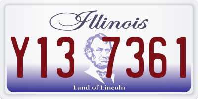 IL license plate Y137361