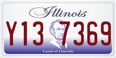 IL license plate Y137369