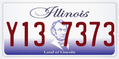 IL license plate Y137373
