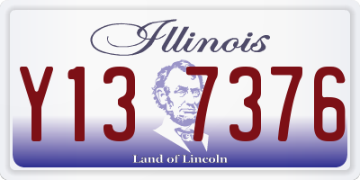 IL license plate Y137376