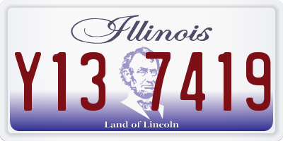 IL license plate Y137419