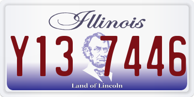 IL license plate Y137446