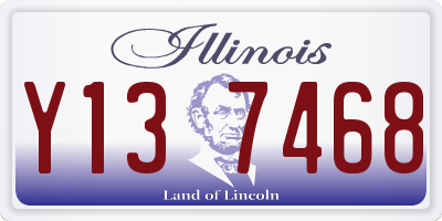 IL license plate Y137468