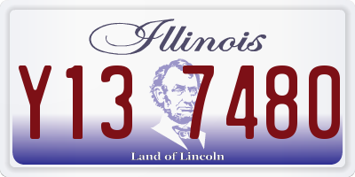 IL license plate Y137480