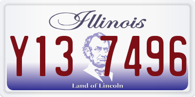 IL license plate Y137496