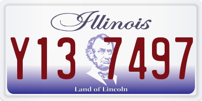 IL license plate Y137497