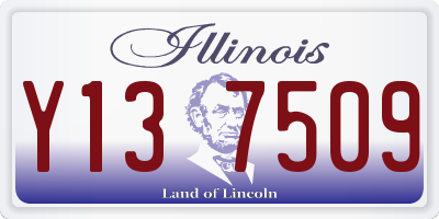 IL license plate Y137509