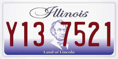IL license plate Y137521
