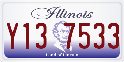 IL license plate Y137533