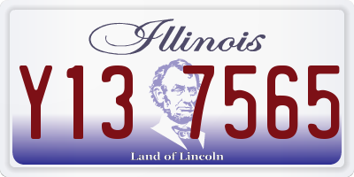 IL license plate Y137565