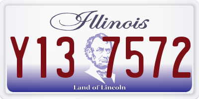 IL license plate Y137572