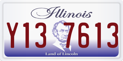 IL license plate Y137613