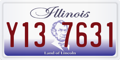 IL license plate Y137631