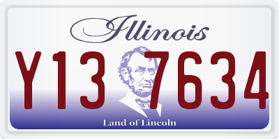 IL license plate Y137634
