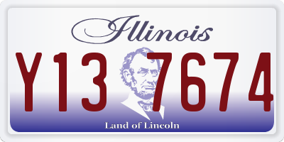 IL license plate Y137674
