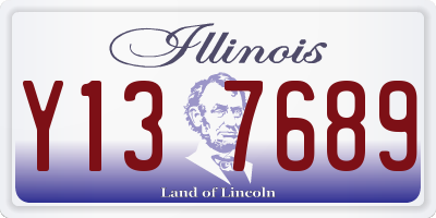 IL license plate Y137689