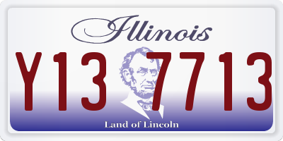 IL license plate Y137713