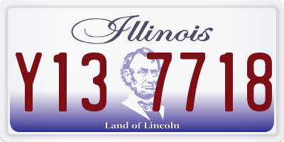 IL license plate Y137718
