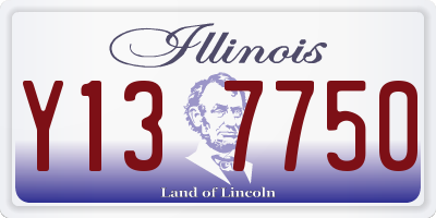 IL license plate Y137750