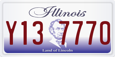 IL license plate Y137770