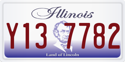 IL license plate Y137782