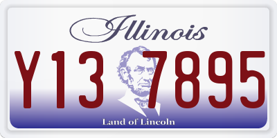 IL license plate Y137895
