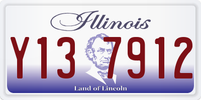 IL license plate Y137912