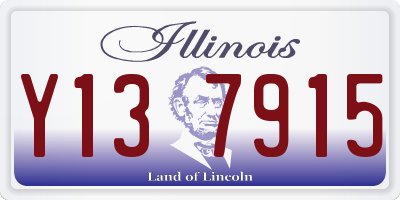 IL license plate Y137915
