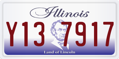 IL license plate Y137917