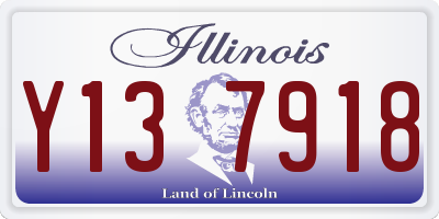 IL license plate Y137918