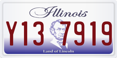IL license plate Y137919