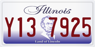 IL license plate Y137925