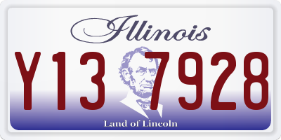 IL license plate Y137928
