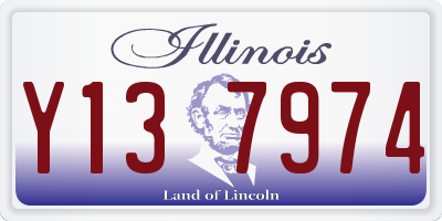 IL license plate Y137974