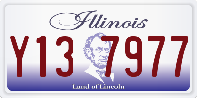 IL license plate Y137977