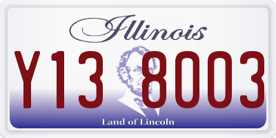 IL license plate Y138003