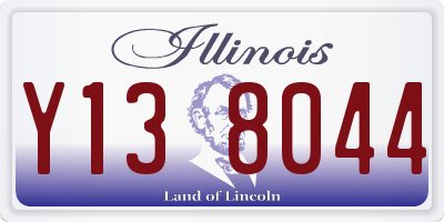 IL license plate Y138044