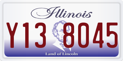 IL license plate Y138045