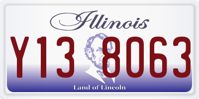 IL license plate Y138063