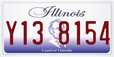 IL license plate Y138154