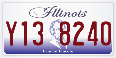 IL license plate Y138240
