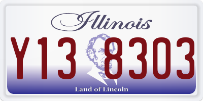IL license plate Y138303