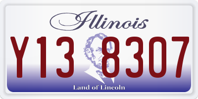 IL license plate Y138307