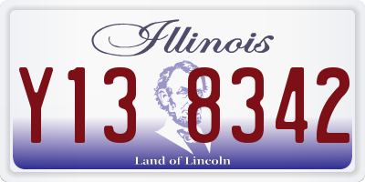 IL license plate Y138342