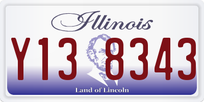 IL license plate Y138343