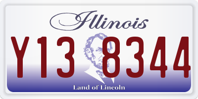 IL license plate Y138344