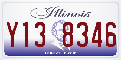 IL license plate Y138346
