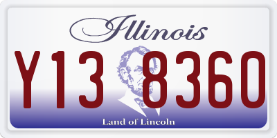 IL license plate Y138360