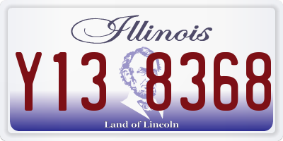 IL license plate Y138368