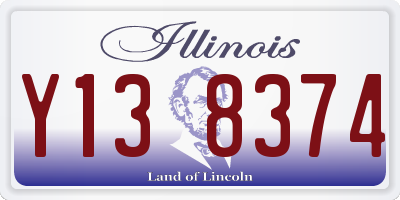 IL license plate Y138374